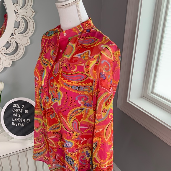 Anne Klein Tunic Size 2 - Picture 2 of 8